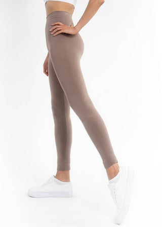 High-Waisted Leggings: NEUTRAL GREY