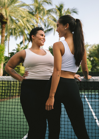 Built-In-Bra Tank - Curvy Fit: Charcoal