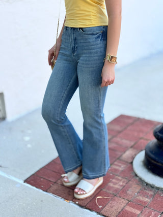 Slim Bootcut Tummy Control Release Hem Judy Blue