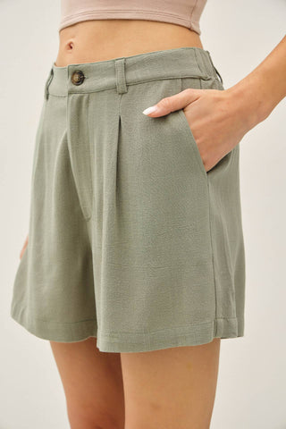 LINEN CLASSIC CUT SHORTS