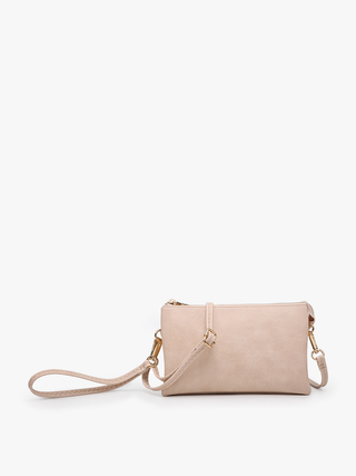 Jen & Co. - Riley Monogrammable 3 Compartment Crossbody/Wristlet | M013