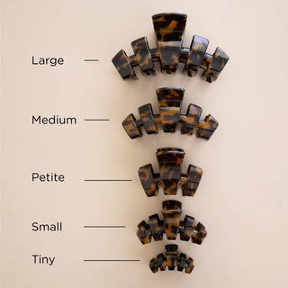 TELETIES - Classic | Tortoise | Petite | Claw Clip