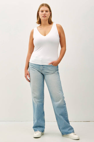 PLUS BASIC FULL LENGTH V-NECK TANK