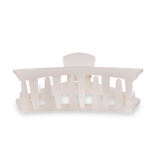 TELETIES - Open Hair Clip | Large | Coconut White