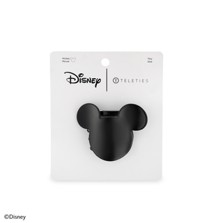 TELETIES - Disney: Mickey Mouse Shaped | Tiny |  Flat Hair Clip