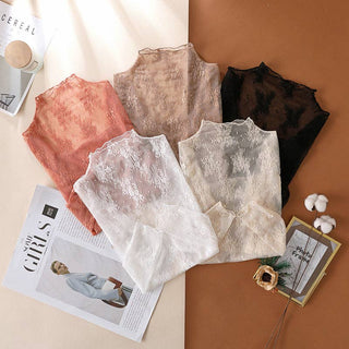 Lace Sheer Mesh Tops