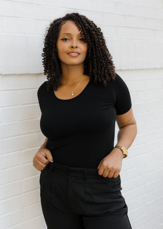 ELIETIAN - Short Sleeve Top - Curvy Fit