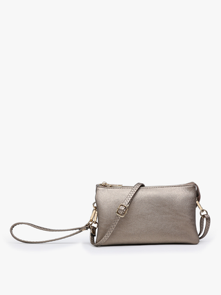 Jen & Co. - Riley Monogrammable 3 Compartment Crossbody/Wristlet | M013