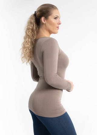 Reversible Long Sleeve: Wine