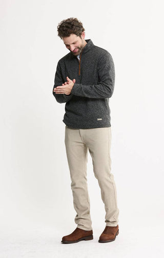 JACHS NY - Stretch Sweater Fleece Quarter Zip Pullover