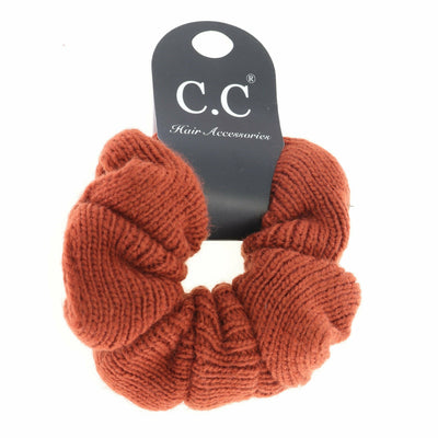 Solid Knit Ponytail C.C Scrunchie