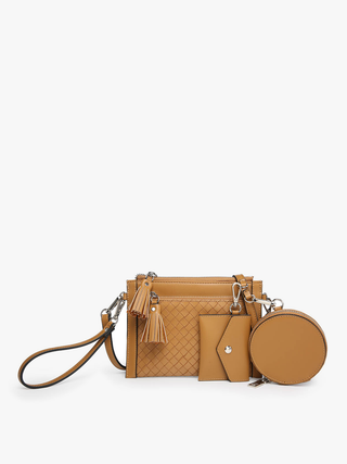 Mirabel Woven Double Zip Crossbody/Wallet | WL2083