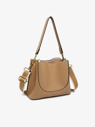 Corinna Bucket Bag – Two-Tone Canvas Guitar Strap | M2765