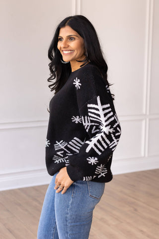 Silver Snowflake Sweater