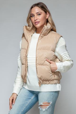 Fine Fur Lining Quilted Vest