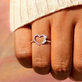 925 Sterling Silver Inlaid Zircon Ring - Just Believe Boutique