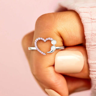925 Sterling Silver Inlaid Zircon Ring - Just Believe Boutique