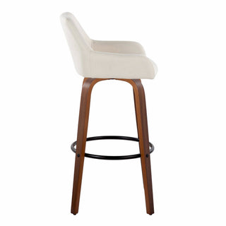 LumiSource and Grandview Gallery - Daniella 30" Fixed-Height Barstool - Set of 2