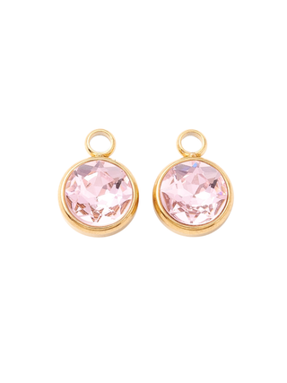 The Charm Bar Company - * Gold Round Assorted Glass Charm