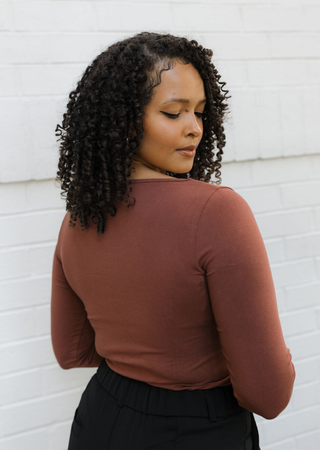 ELIETIAN - Reversible Long Sleeve - Curvy Fit - Spice