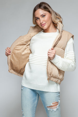 Fine Fur Lining Quilted Vest