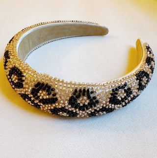 Beaded In Art Headband: White