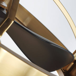Brio Lighting - Ceiling Fan Modern LED BreezeLite 27" Copper Mount Caged