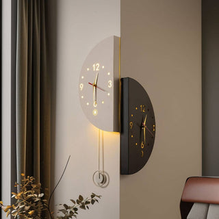 VIVZONE Double-Sided LED Wall Clock - Efficient Elegance