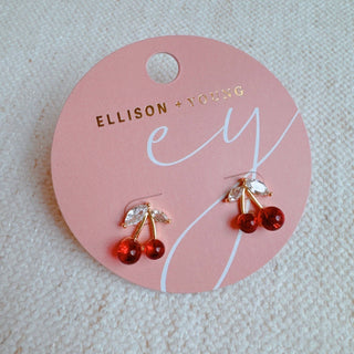 Cherry Stud Earrings for Vibrant Style