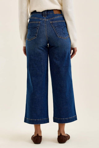 Judy Blue Jeans - HW T.C. CLAUDIA  Ankle Wide DK Deep Indigo