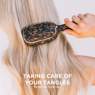 TELETIES Detangler Brush for Thick Hair - Tortoise