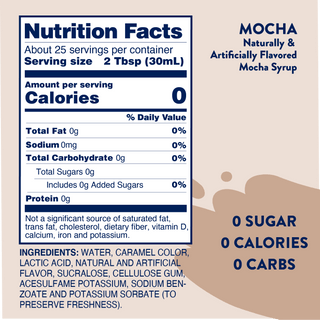 Sugar Free Mocha Syrup