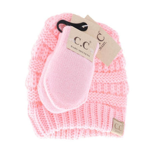 BABY Solid C.C Beanie with Mitten