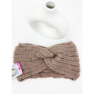 Knit Winter Bow Headband