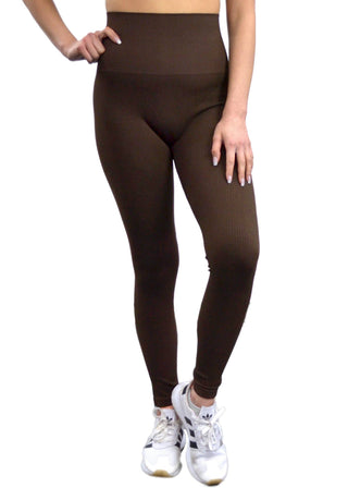 ELIETIAN - Ribbed High Waist Leggings
