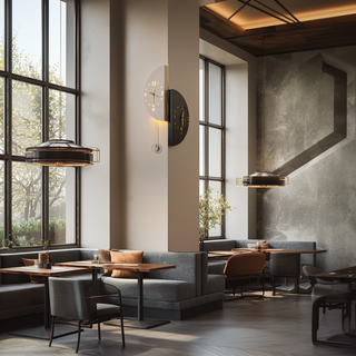 VIVZONE Double-Sided LED Wall Clock - Efficient Elegance