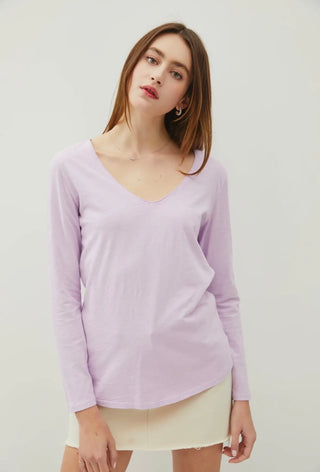 V NECK TEE LONG SLEEVE
