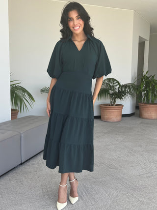 Tiered Midi Dress
