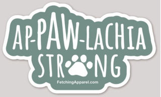 ApPAWlachia Strong mountain and paw sticker