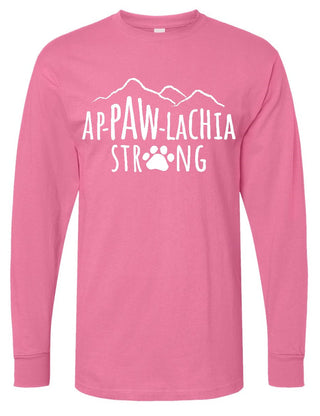 Azalea pink Ap-paw-lachia Strong long sleeve tee