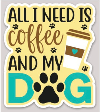 Fetching dog lover sticker design