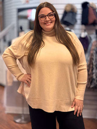 Dolman Sleeve Swing Sweater - Curvy