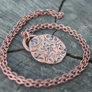 Copper Flower Necklace