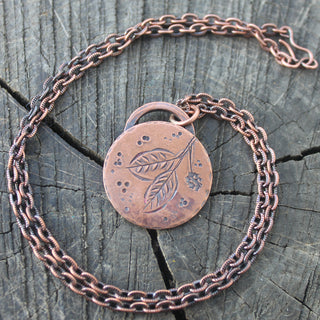 Copper Wild Cherry Necklace