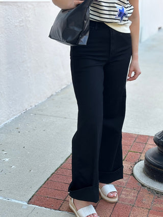 Wide Cuff Judy Blue Retro in Black