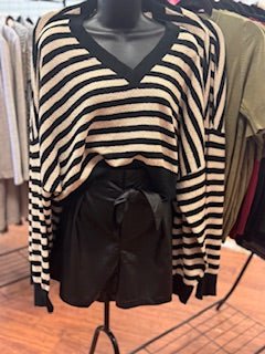 STRIPED - SWEATER - Just Believe Boutique