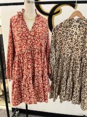 Floral Print Tiered Dress - Just Believe Boutique