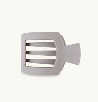 Silver Flames Medium Flat Square Hair Clip