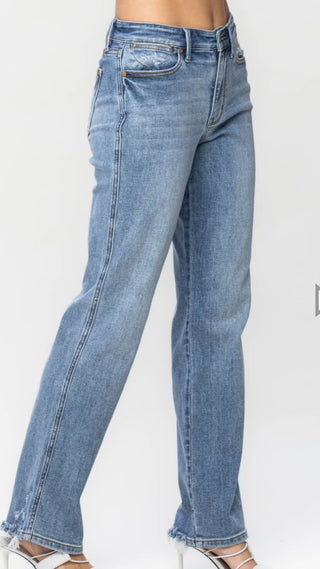 High Rise Light Wash Relaxed Fit - Dad Jean