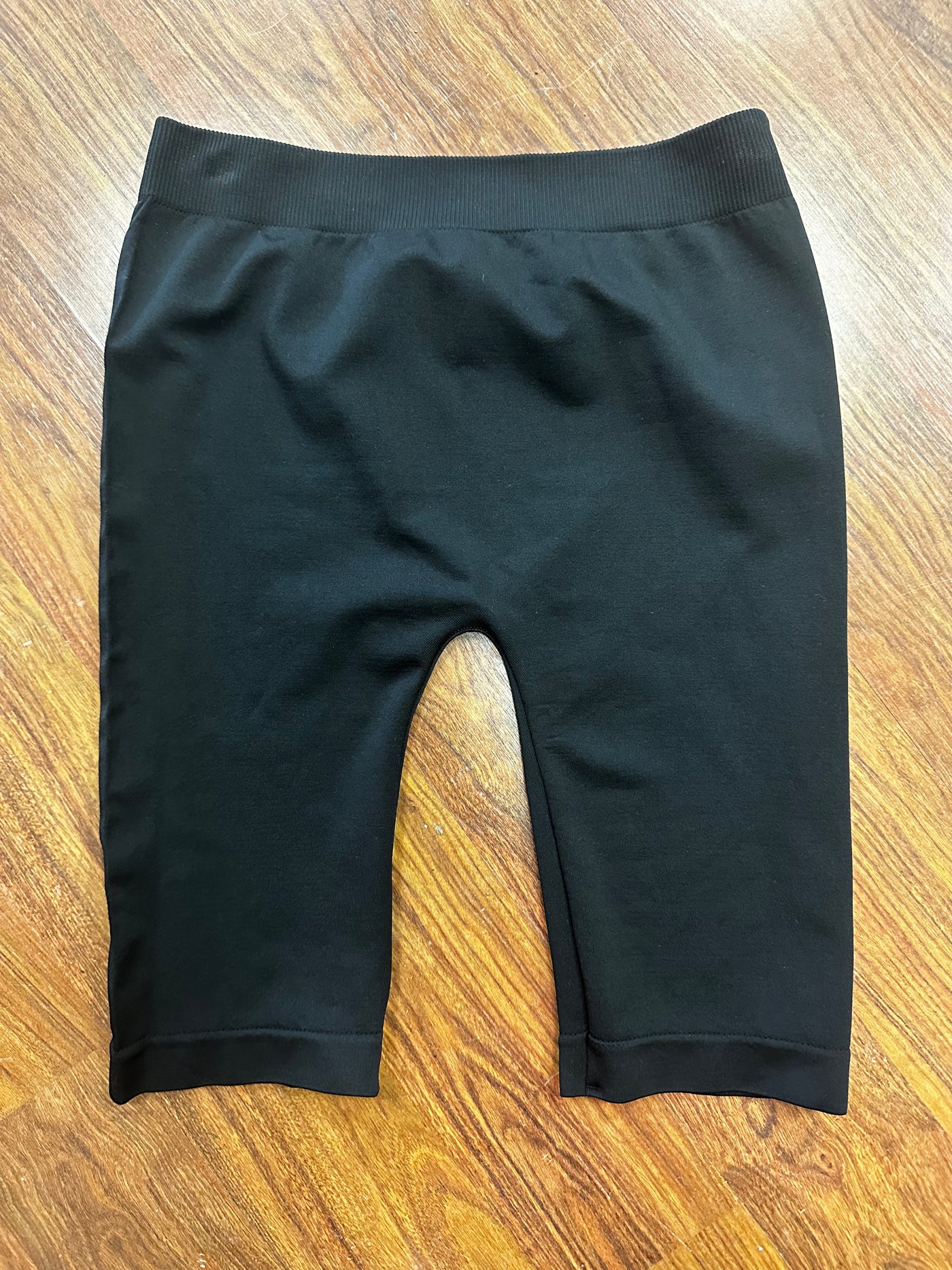 One Size Black Biker Shorts